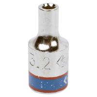 Головка торцевая стандартная шестигранная 1/4", 3,2 мм KING TONY 233532M