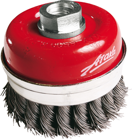 Щётка №015; 1112014150 d-120 M-14 чашеобразная с кольцом, витая Щётка №015; 1112014150 d-120 M-14 чашеобразная с кольцом, витая