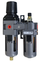 KraftWell KRW-FRL14C Фильтр-влагоотделитель с редуктором и лубрикатором, 1/4", до 16 бар,  серия STD