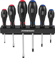 Jonnesway D03PR06S Набор отверток стержневых HERCULES, 6 предметов