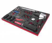 Набор инструментов 27 предметов слесарно-монтажный с пневмогайковертом в ложементе JTC