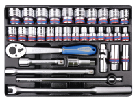 Набор торцевых головок 1/2 с принадлежностями, 33 предмета KING TONY 9-4333MR03 Набор торцевых головок 1/2 с принадлежностями, 33 предмета KING TONY 9-4333MR03