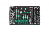 TTF-108 Ложемент бит, торцевых головок и аксессуаров на 1/4", 3/8", 108 предметов