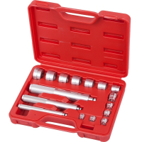 Набор оправок алюминиевых для подшипников, 10-32 мм, кейс, 16 предметов МАСТАК 100-20017