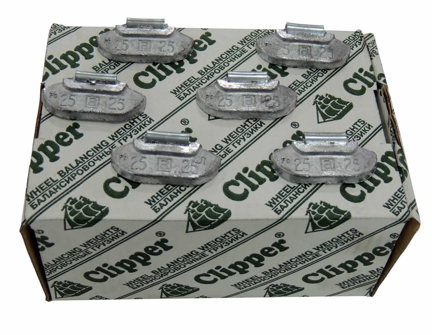 Грузики балансировочные для стальных дисков 25 г, 100 шт. CLIPPER 0225 Грузики балансировочные для стальных дисков 25 г, 100 шт. CLIPPER 0225