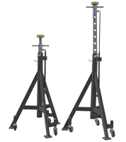 KraftWell KRWJS7.5H Стойка опорная г/п 7,5 т., высота 1,4-2,02 м, с пневмолифтом