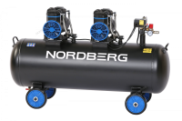 Компрессор безмасляный 220 В, ресивер 135 л, 500 л/мин NORDBERG NCEO135/500
