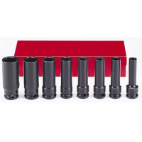 Набор ударных головок SIS-6601  3/4"  (8шт.)  CR-MO удл.