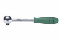 3162GQ трещотка 3/8" с быстрым сбросом, с изогнутой рукояткой, 72 зуба Hans