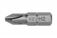 Биты PH2 25 мм, 25 мм, сталь S2, PROFI, 5 шт.