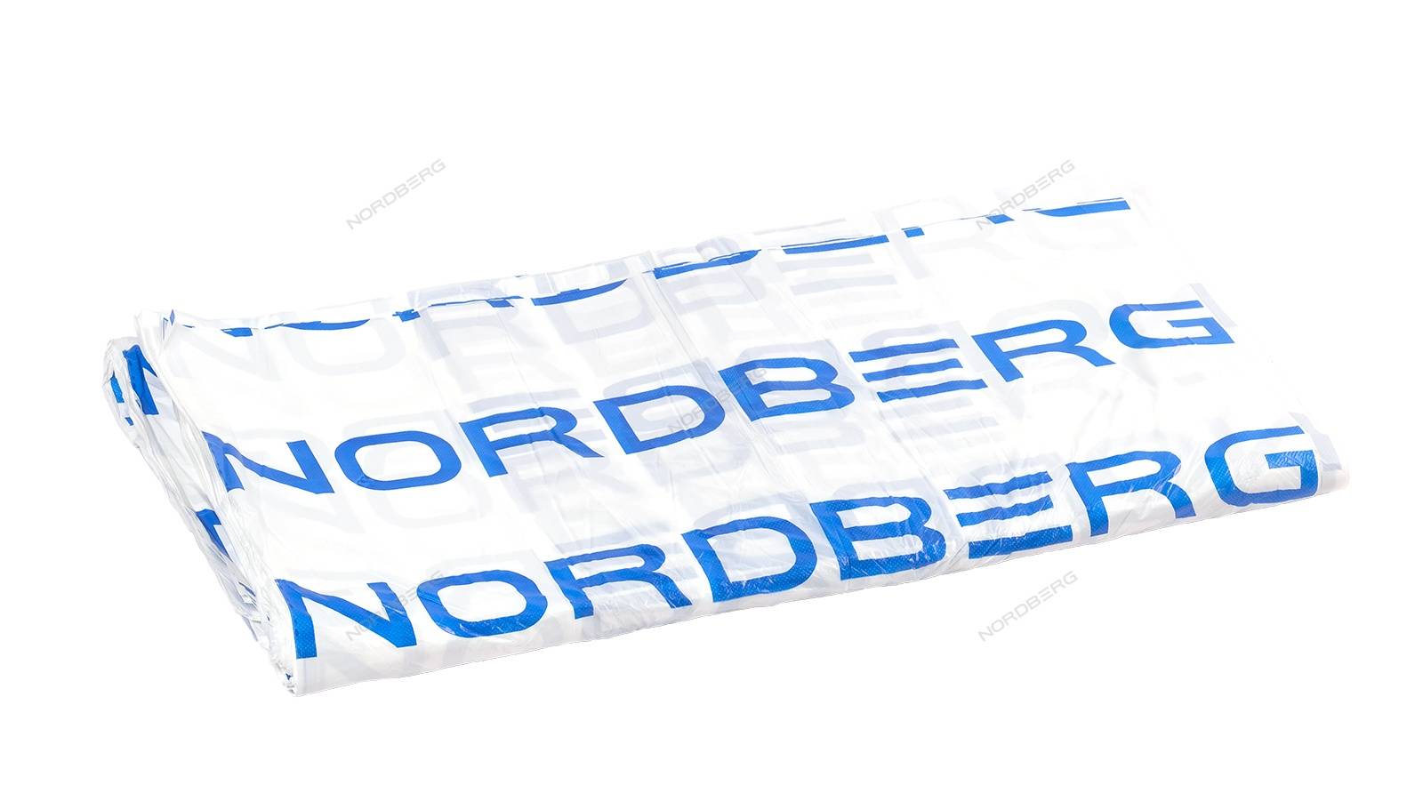 Пакеты для шин ПНД 110х110см 18мкм белый с логотипом NORDBERG (100 шт) Пакеты для шин ПНД 110х110см 18мкм белый с логотипом NORDBERG (100 шт)