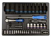 Набор ударных головок 1/2 и 1/4 с принадлежностями, 40 предметов king tony 9-7540mr Набор ударных головок 1/2 и 1/4 с принадлежностями, 40 предметов king tony 9-7540mr