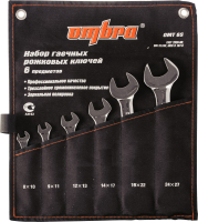 Ombra OMT6S Набор ключей гаечных рожковых в сумке, 8-27 мм, 6 предметов Ombra OMT6S Набор ключей гаечных рожковых в сумке, 8-27 мм, 6 предметов