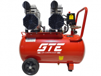 Компрессор пневматический 220В 1.5кВт 8атм.140л/мин. ресивер-50л поршневой безмасляный GTE
