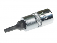JTC-23510 - Бита-головка 1/4" TORX T10Hх37мм с отверстием JTC - 
Изготовлена из закаленной хром-ванадиевой стали.
Размер: 1/4"хТ10H.
Общая длина: 37 мм.
Длина насадки: 15 мм.