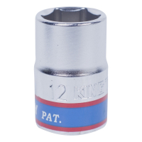 Головка торцевая стандартная шестигранная 3/8", 12 мм KING TONY 333512M Головка торцевая стандартная шестигранная 3/8", 12 мм KING TONY 333512M