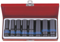 KING TONY Набор ударных глубоких торцевых головок 1/2", шестигранные, 12-24 мм, 8 предметов 4410MP01 KING TONY Набор ударных глубоких торцевых головок 1/2", шестигранные, 12-24 мм, 8 предметов 4410MP01