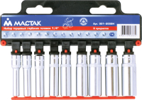 Набор торцевых глубоких головок МАСТАК 001-2009H Набор торцевых глубоких головок МАСТАК 001-2009H