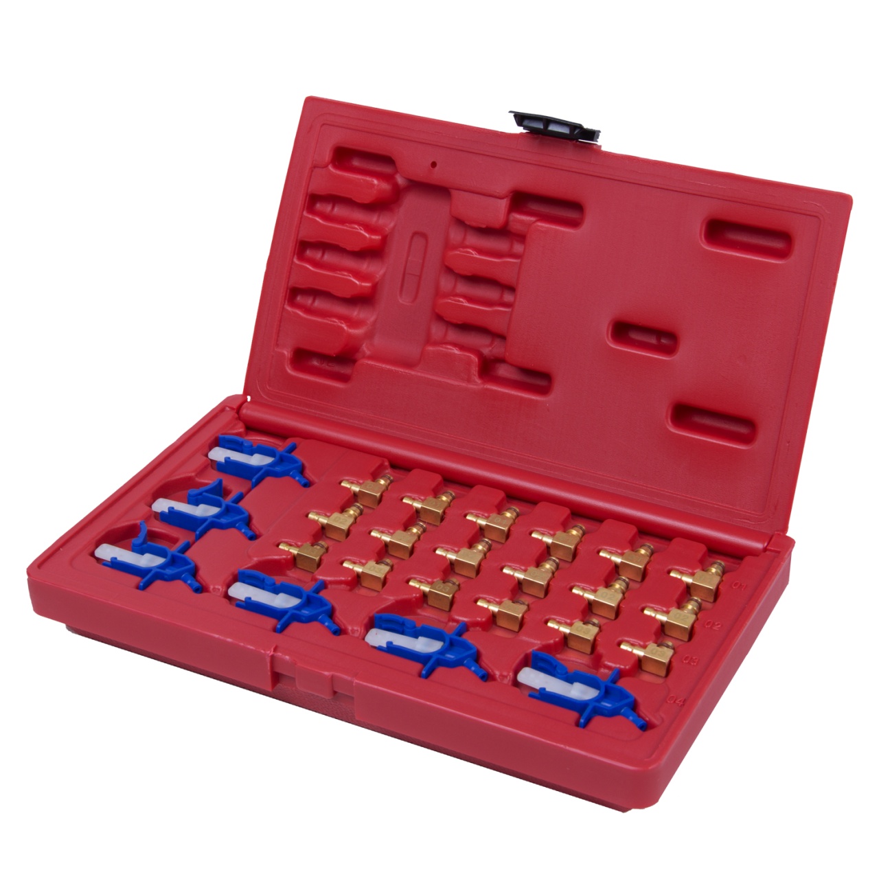 Набор переходников для набора Common Rail, кейс, 24 предметов МАСТАК 120-04024C Набор переходников для набора Common Rail, кейс, 24 предметов МАСТАК 120-04024C