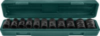 Jonnesway S03A4111S Набор головок ударных 1/2"DR, 10-24 мм, 11 предметов