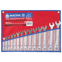 Набор комбинированных ключей МАСТАК 0211-14P Набор комбинированных ключей МАСТАК 0211-14P