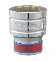 Головка торцевая стандартная двенадцатигранная 1/2", 1-1/8", дюймовая KING TONY 433036S Головка торцевая стандартная двенадцатигранная 1/2", 1-1/8", дюймовая KING TONY 433036S