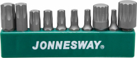 Jonnesway S04H-D23010S Набор вставок-бит 1/4’’HDR на пластиковом держателе, TORX, SPLINE, 10 предметов
