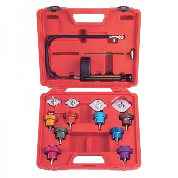 Набор для тестирования герметичности систем охлаждения 14пр. в кейсе 914G1 (R) "FORCE" Набор для тестирования герметичности систем охлаждения 14пр. в кейсе 914G1 (R) "FORCE"