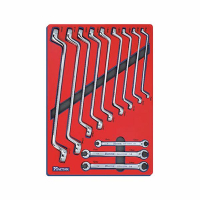 Набор накидных и разрезных ключей ложемент МАСТАК 5-23112 Набор накидных и разрезных ключей ложемент МАСТАК 5-23112