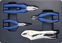 Набор пассатижей и бокорезов, ложемент, 4 предмета KING TONY 9-42144GP