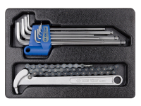 Набор шестигранников Г-образных и съемник масляных фильтров, 10 предметов KING TONY 9-20110MR Набор шестигранников Г-образных и съемник масляных фильтров, 10 предметов KING TONY 9-20110MR