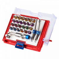 Набор вставок (бит) 1/4"", TORX, HEX, PZ, PH, SLOT, 28 предметов Набор вставок (бит) 1/4"", TORX, HEX, PZ, PH, SLOT, 28 предметов