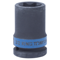 Головка торцевая ударная TORX Е-стандарт 3/4", E32, L = 56 мм KING TONY 657532M Головка торцевая ударная TORX Е-стандарт 3/4", E32, L = 56 мм KING TONY 657532M