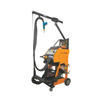 WiederKraft WDK-9900/X Многофункциональный споттер  односторонней и двусторонней точечной сварки на тележке, макс. ток 9900A, 380В