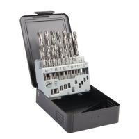 WDK-DG19 Набор сверл по металлу 1-10 мм, шаг 0.5 мм, HSS-G, 19 предметов, металлический кейс