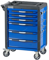 Тележка инструментальная, 6 выдвижных ящиков, с системой защиты от опрокидывания, синяя NORDBERG T6P(B) Тележка инструментальная, 6 выдвижных ящиков, с системой защиты от опрокидывания, синяя NORDBERG T6P(B)
