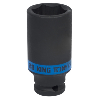 Головка торцевая ударная глубокая шестигранная 1/2", 28 мм KING TONY 443528M Головка торцевая ударная глубокая шестигранная 1/2", 28 мм KING TONY 443528M
