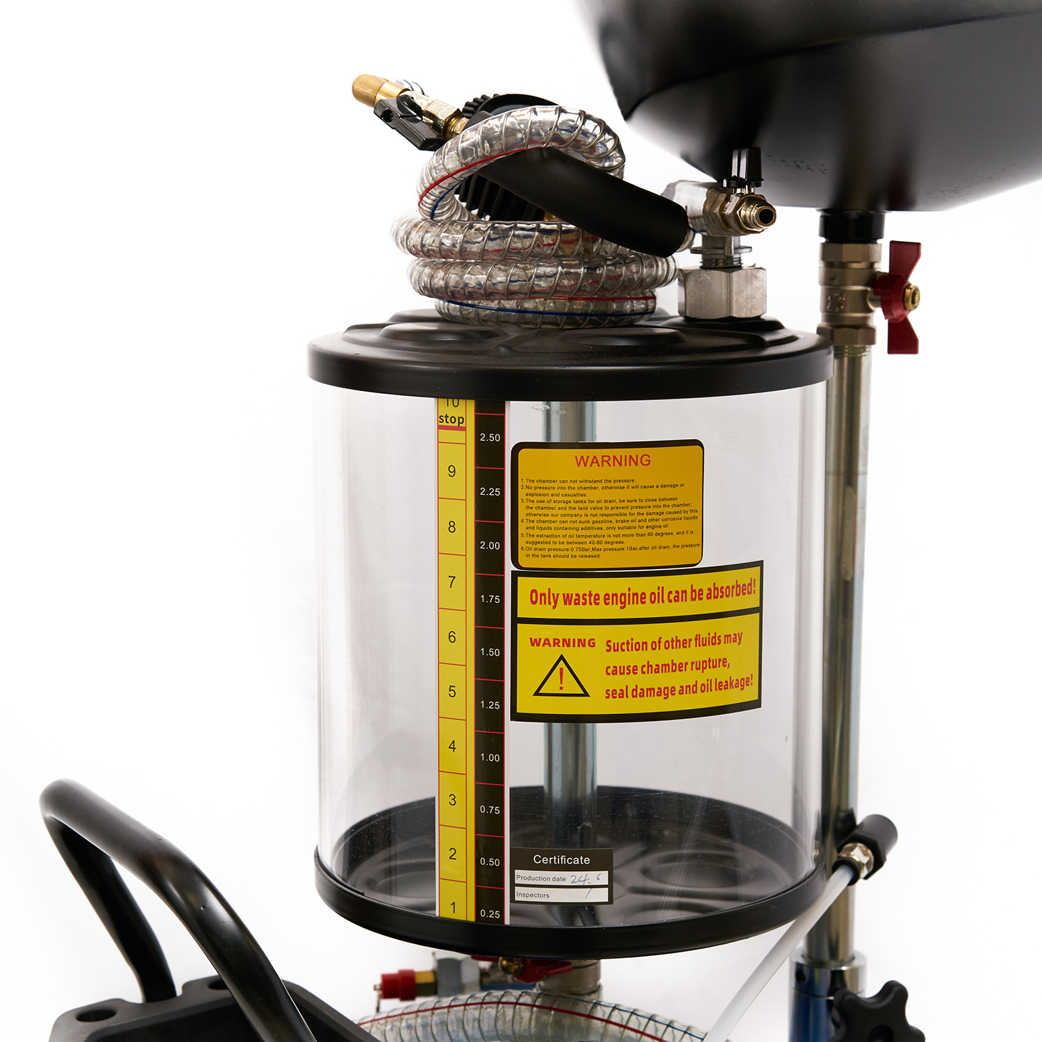 Установка маслосборная ROSSVIK V-2096 с предкамерой, бак 65л, воронка, щупы Установка маслосборная ROSSVIK V-2096 с предкамерой, бак 65л, воронка, щупы