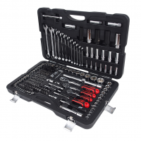 Набор инструментов 216 предметов слесарно-монтажный 1/4",3/8",1/2" 6-ти гранных в кейсе JTC