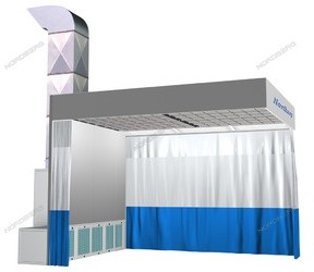 Пост подготовки NB100B к окраске с колоннами