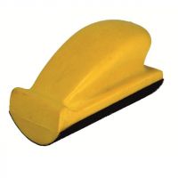 Блок шлифовальный мягкий выпуклый R=35мм на липучке 70*125мм Русский Мастер