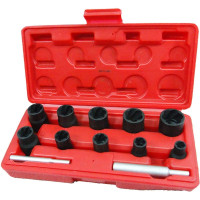 Набор торцевых головок для поврежденных гаек и болтов, 8-21 мм МАСТАК 109-30012C Набор торцевых головок для поврежденных гаек и болтов, 8-21 мм МАСТАК 109-30012C