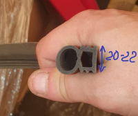 GUANGLI Уплотнитель для ворот 20-21mm (бухта 22,5м) Старые модели