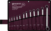 Thorvik W2S12TB Набор ключей гаечных накидных изогнутых серии ARC в сумке, 6-32 мм, 12 предметов