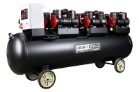 KraftWell KRW-AC1500-280L Поршневой безмасляный компрессор KraftWell 1500 л/мин, 10 бар, 280 л, 380 В