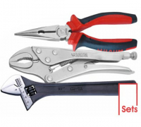 190D Набор длинногубцы 8", струбцина 8", разв. Ключ 10", 3пр