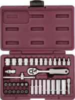 Thorvik UTS0038 Набор инструмента 1/4"DR, 38 предметов Thorvik UTS0038 Набор инструмента 1/4"DR, 38 предметов