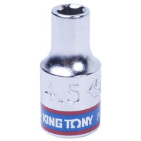 Головка торцевая стандартная шестигранная 1/4", 4,5 мм KING TONY 233545M
