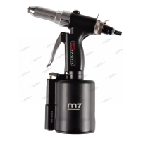 Пневмогидравлический заклепочник для заклепок диаметром 2,4 до 6,4 мм, пневмоудержание заклепки MIGHTY SEVEN PA-201V Пневмогидравлический заклепочник для заклепок диаметром 2,4 до 6,4 мм, пневмоудержание заклепки MIGHTY SEVEN PA-201V