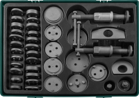 Jonnesway AN100002SP Набор для возврата поршней дисковых тормозов 42 предмета (ложемент) Jonnesway AN100002SP Набор для возврата поршней дисковых тормозов 42 предмета (ложемент)